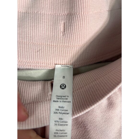 Lululemon Scuba High-Rise Jogger Light Cotton Fleece Pink Mist - Picture 6 of 13